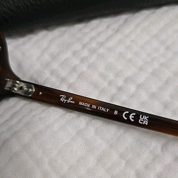 Ray Ban Sunglasses RB 1973 954/31 SQUARE II Frame Italy Striped Havana Women’s - Picture 4 of 10